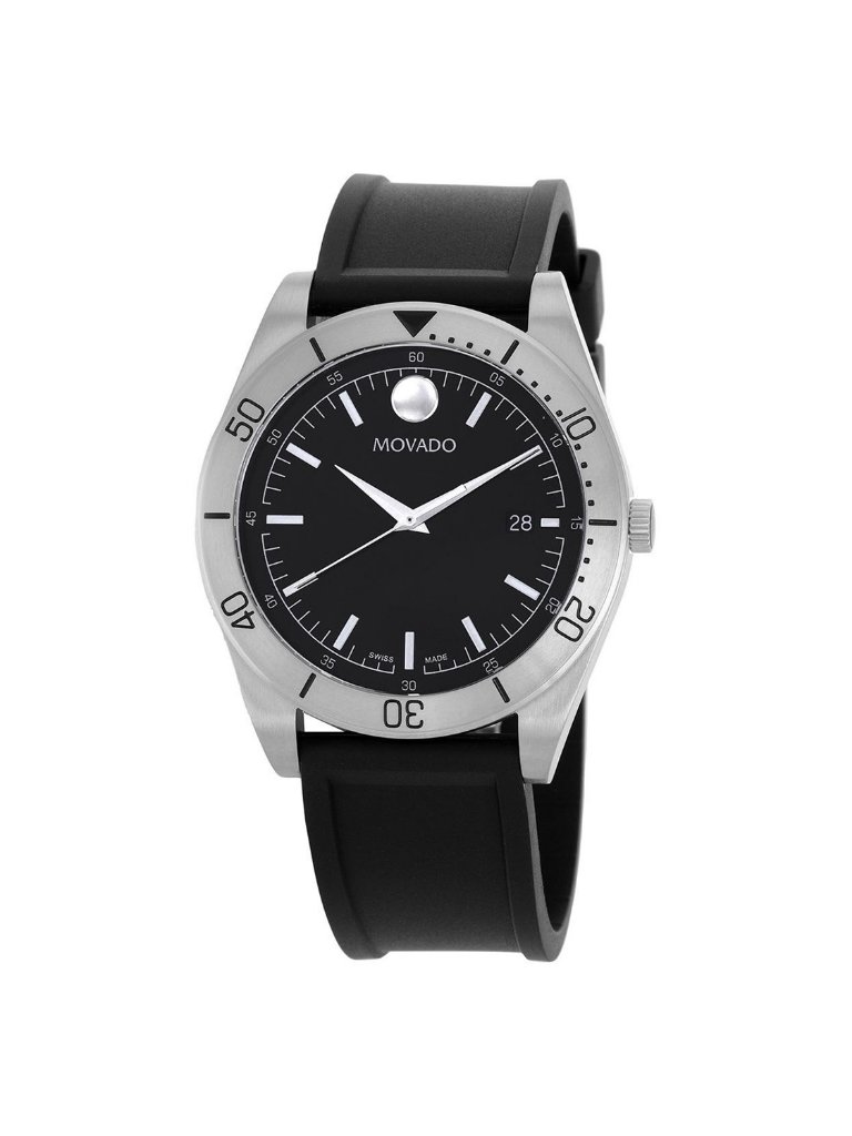 Nwt Movado Sport Quartz Black Dial Men's Watch 607989